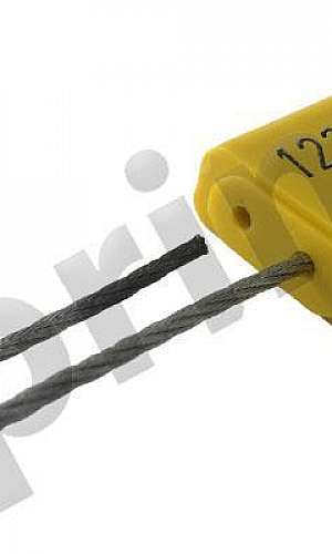 Lacre de segurança com cabo de aço Lacre de segurança com cabo de aço