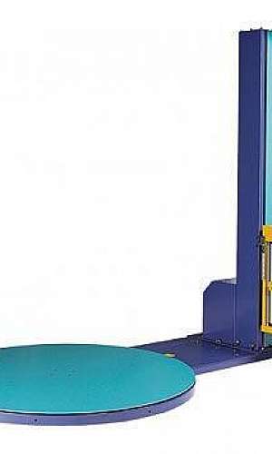 Máquina envolvedora de filme stretch semi automática Máquina envolvedora de filme stretch semi automática