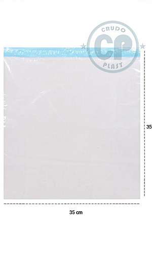 Saco adesivado transparente Saco adesivado transparente