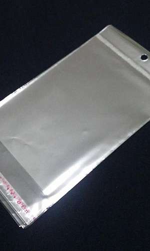 Saco adesivado transparente Saco adesivado transparente
