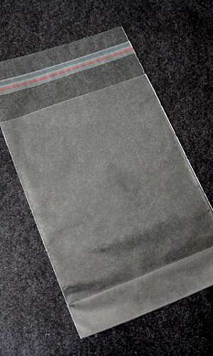 Saco plástico transparente adesivo Saco plástico transparente adesivo