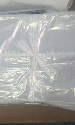 Saco plástico transparente